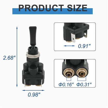 Air Electric Toggle Valve Paddle Switch for Peterbilt (K295-362-1, 918309)