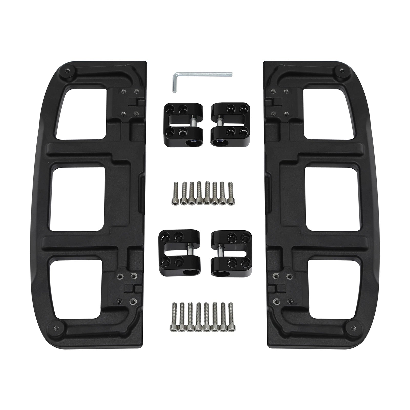 Matt Black Footboard Set for Harley Electra Glide/Road Glide (2009–Present)