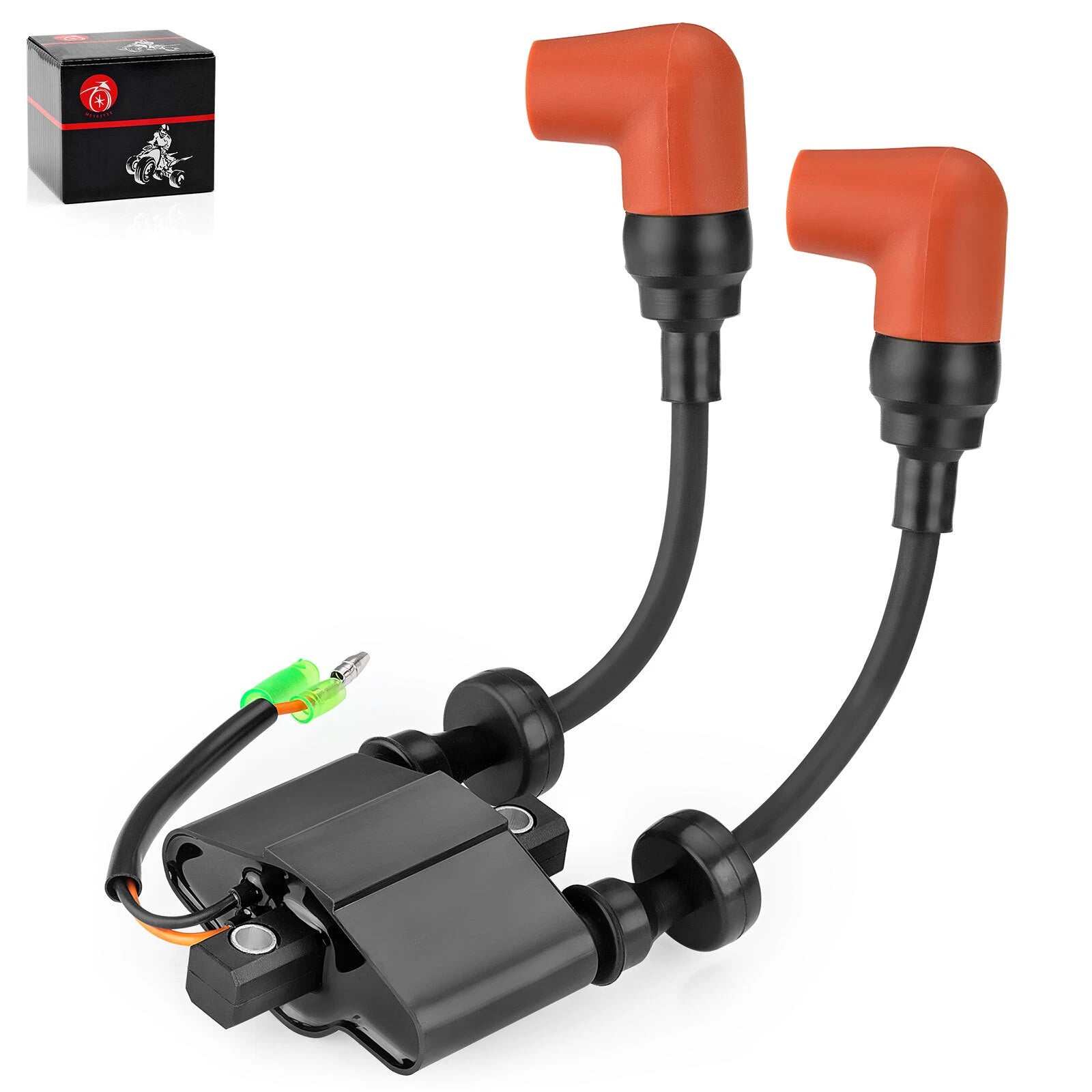Ignition Coil with Cap for Yamaha Outboard F6 F8 F9.9 T8 T9.9 C25 (4-Stroke) T0241G