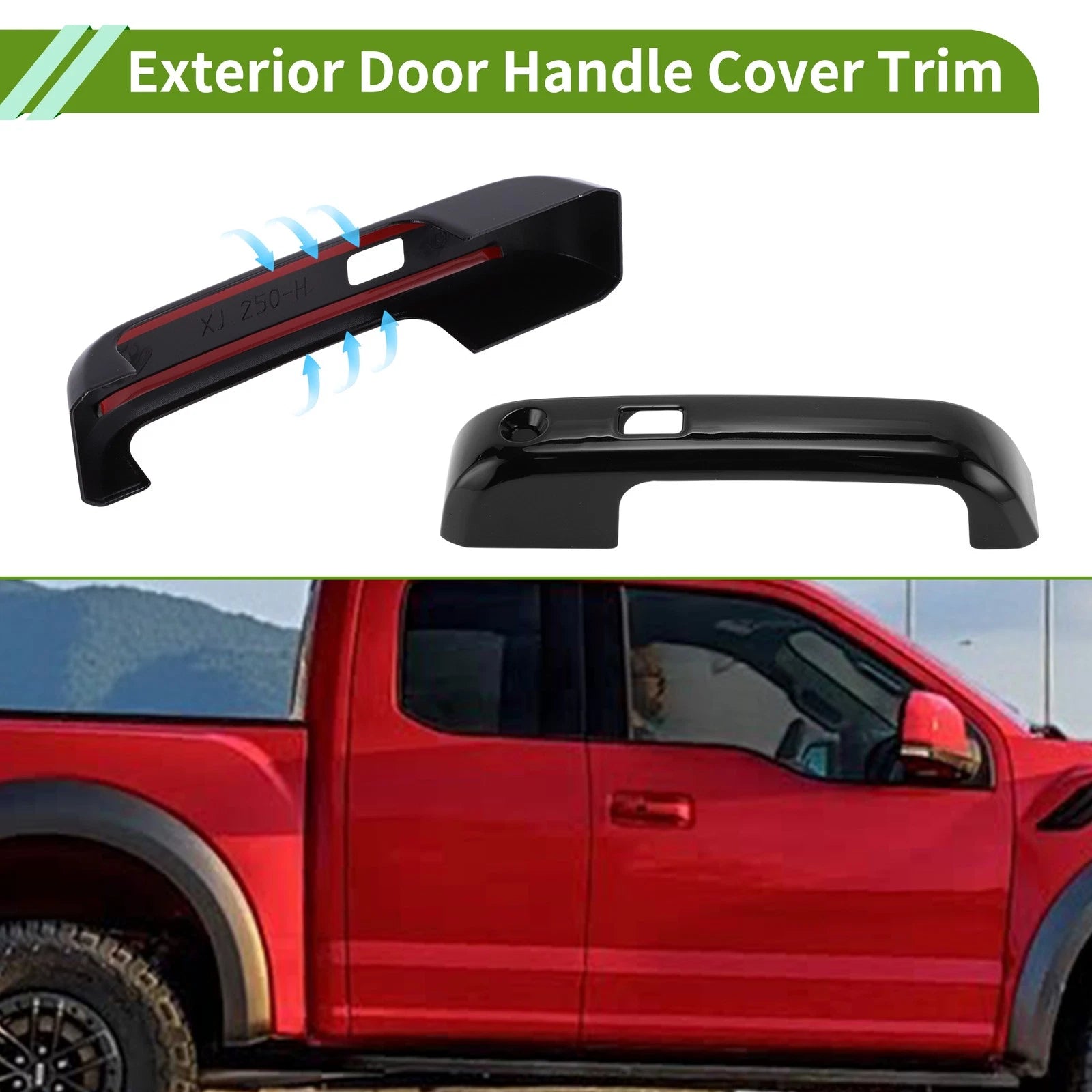 Exterior Door Handle Cover Trim Replacement for Ford F150 (2015–2020)