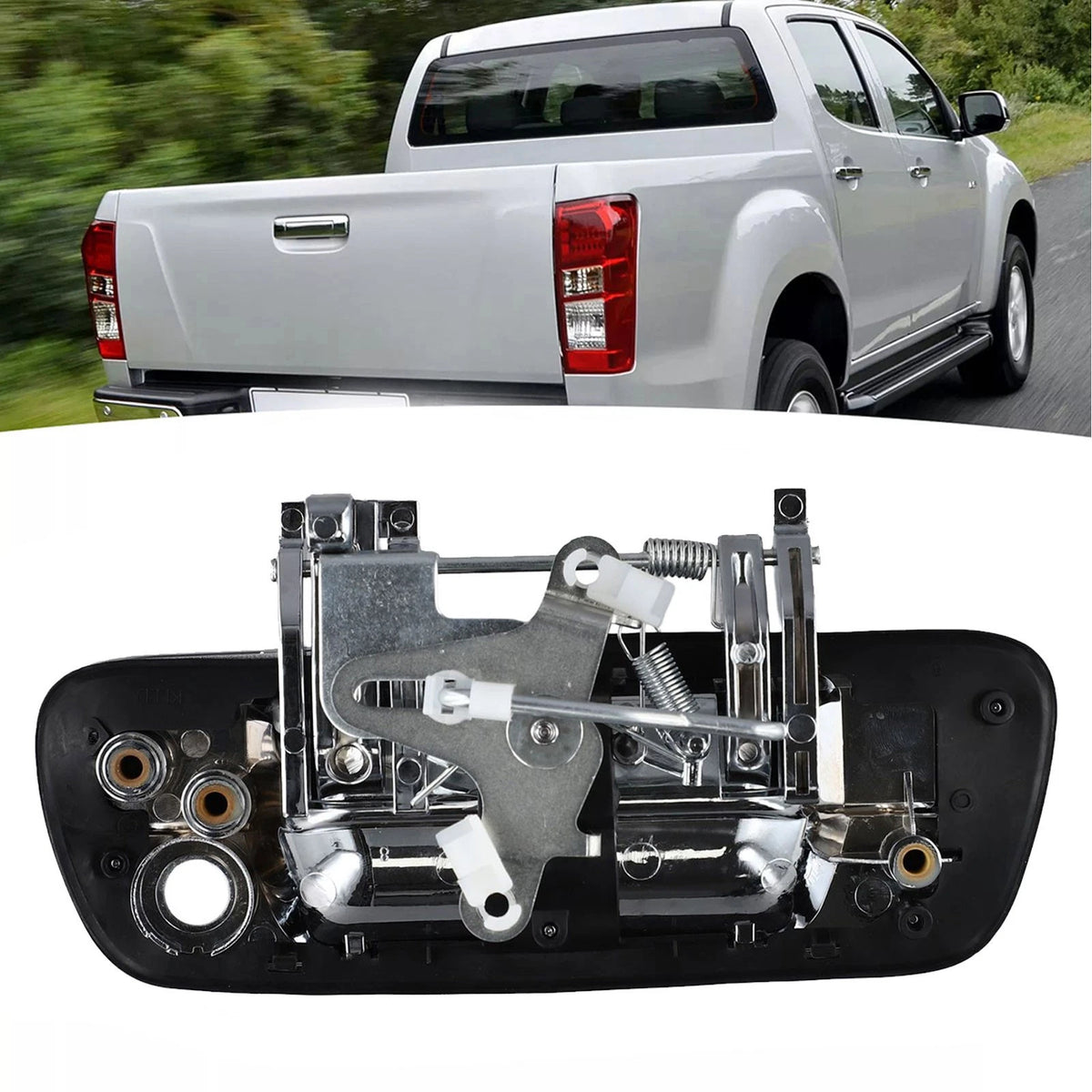 Chrome Tailgate Handle for Holden Colorado, Isuzu DMAX