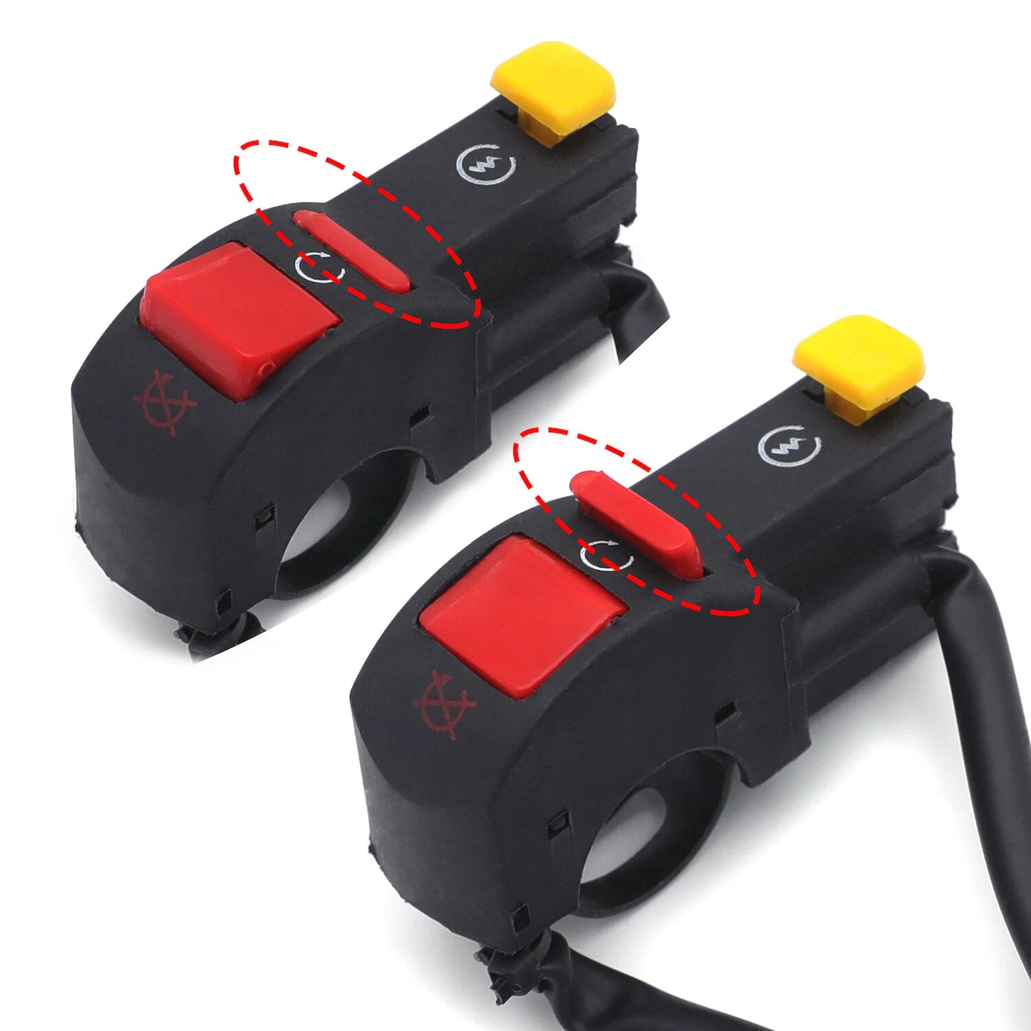 7/8" Handle Bar ON/OFF Starter Switch for ATV Scooter Dirt Bike (Universal)