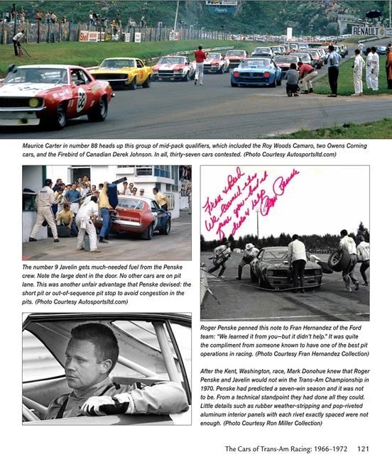 Trans-Am Racing Book for Camaro, Mustang, Challenger, Firebird (1966–1972)