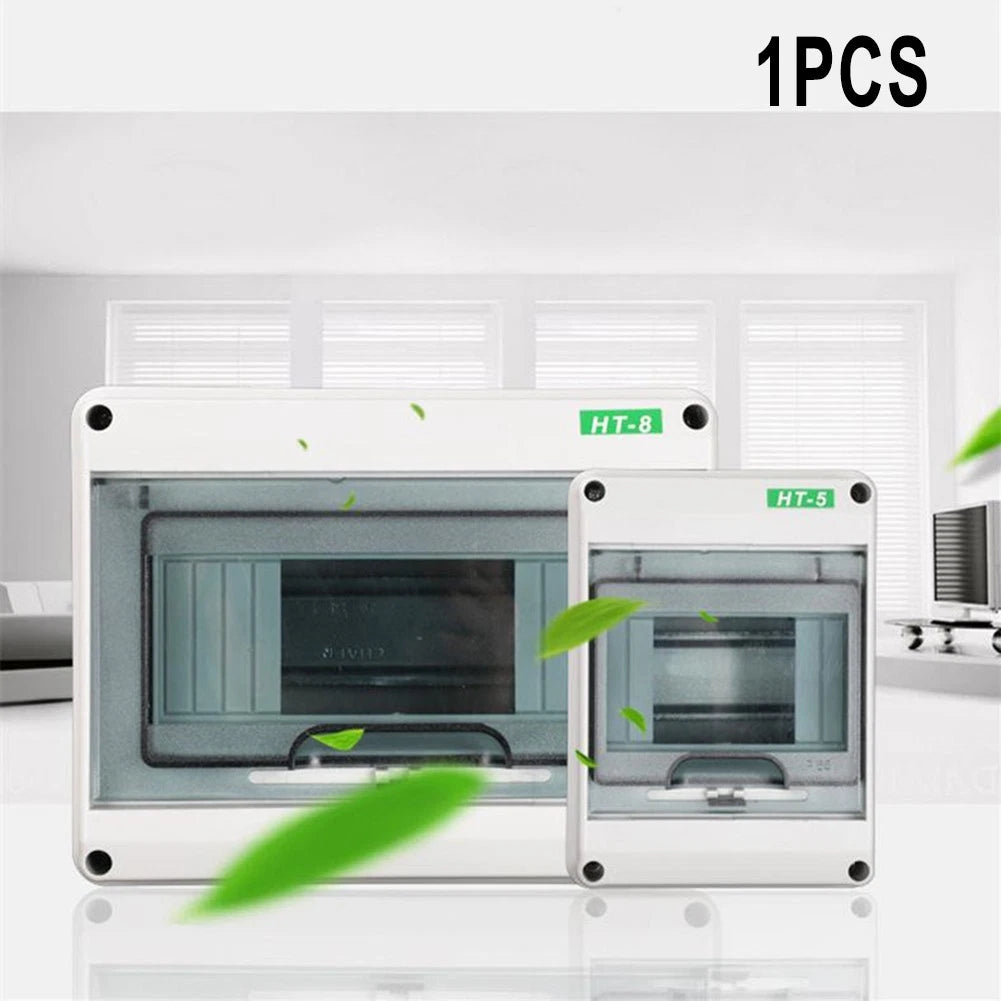 Fuse Switch Box IP65 Waterproof 2 Way 40A 30mA RCD Horizontal Row