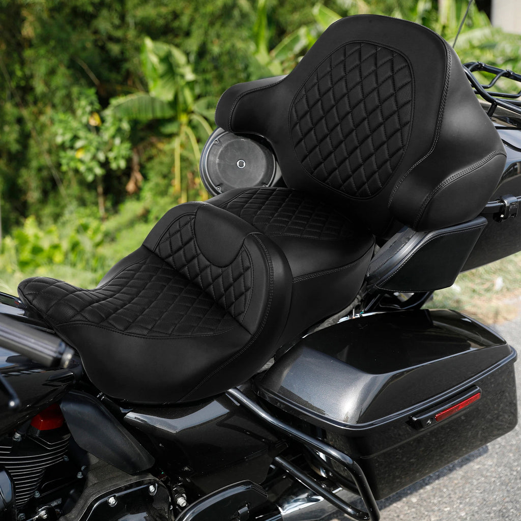 Gel Seat Backrest for Harley Electra Glide (2014–2023)