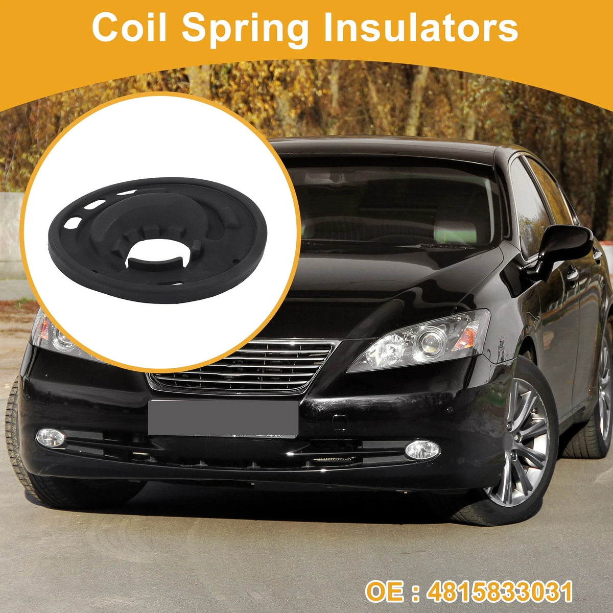 Lower Coil Spring Insulator Replacement Rubber 1 Pc for Lexus ES350 (2008–2012)