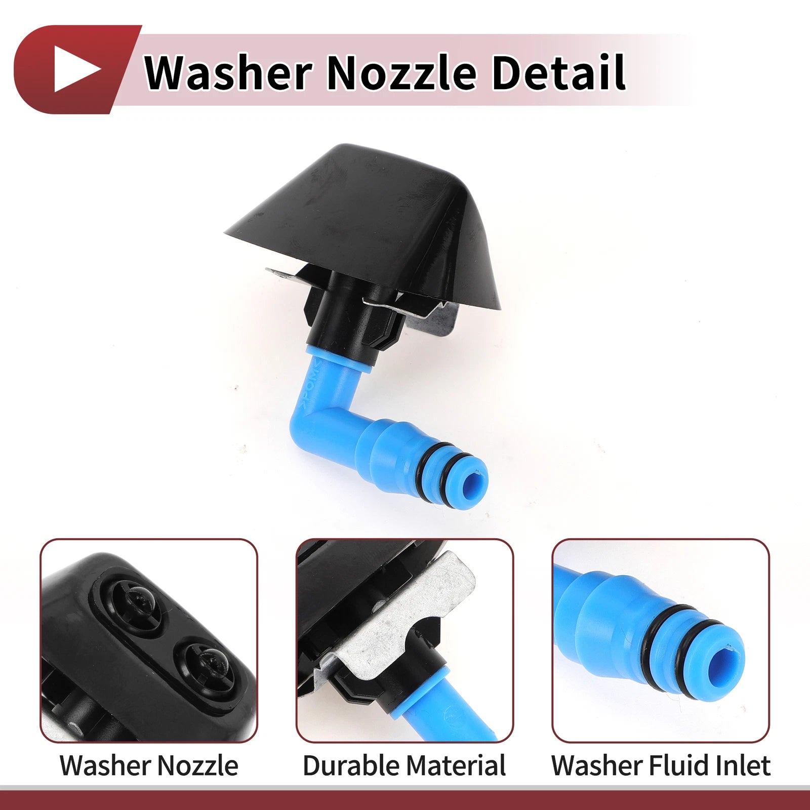Front Passenger Side Headlight Washer Nozzle for Saab 9-3 (2004–2009) No. 12803973