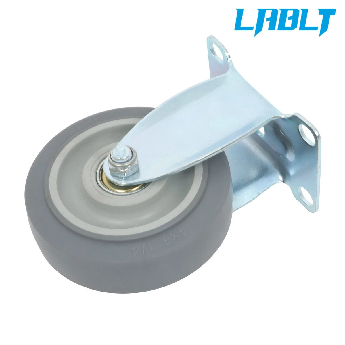Set of 4 Grey 4-Inch Swivel & Straight Casters for Various Applications