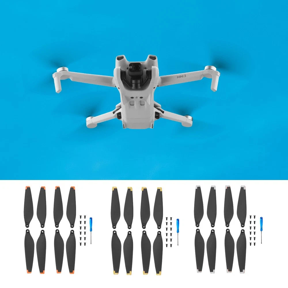 Set of 4 Lightweight Low-Noise Propellers for DJI Mini 3 Drone