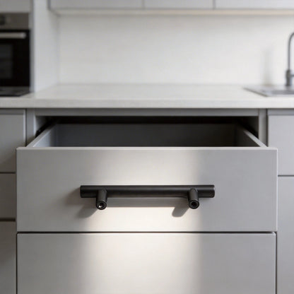 Stainless Steel Handle for Cabinet Drawer Dresser Wardrobe (Dark Black)