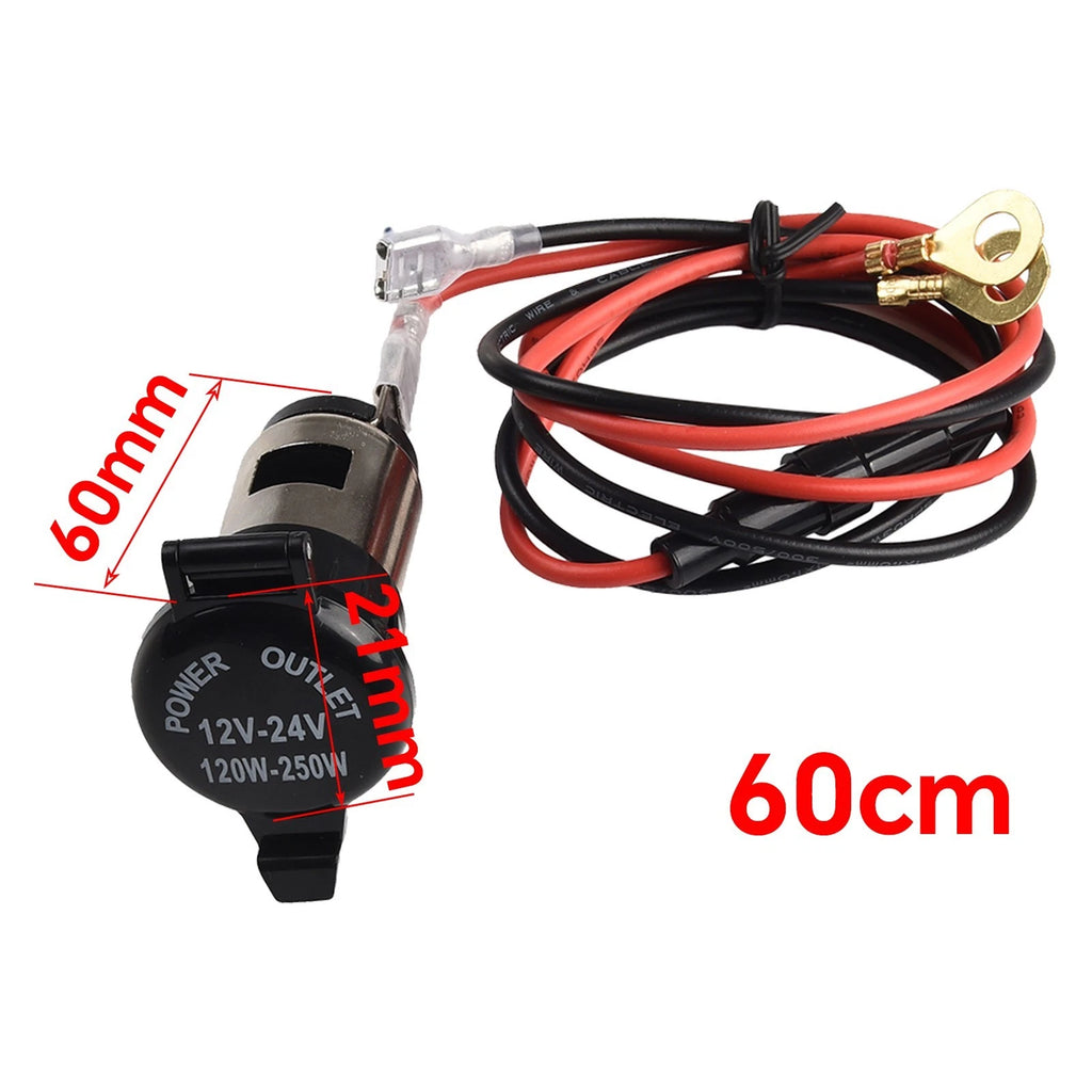 12 Volt Power Socket for Car Boat Tractor (Replacement Accessory)