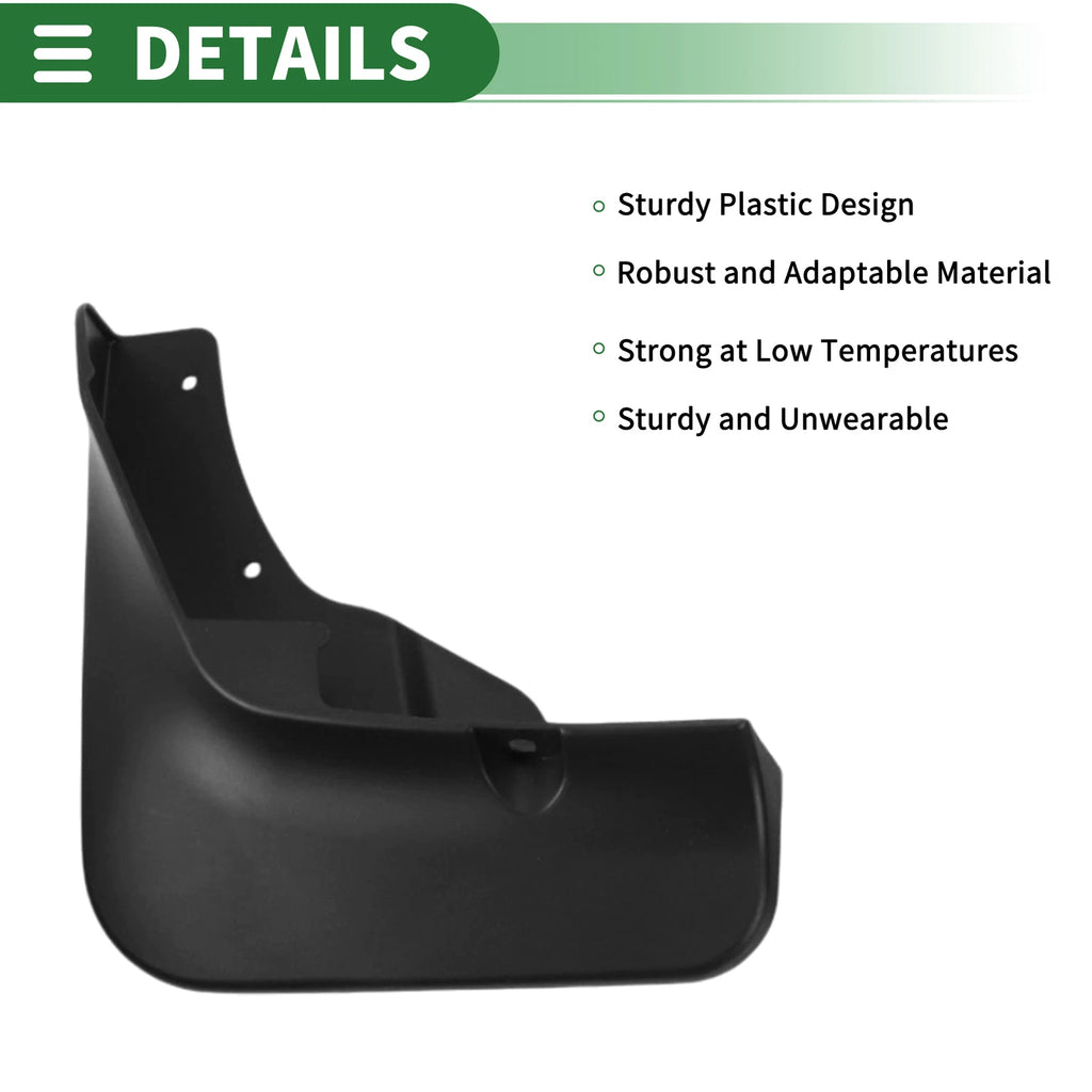 Mud Flaps Splash Guards for Lincoln Nautilus (2023–2024) W/ Mounts