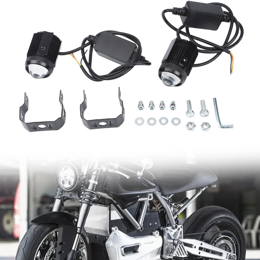 Motorcycle For Mini Driving Light for relay Set 60W with Adjustable Mount Two