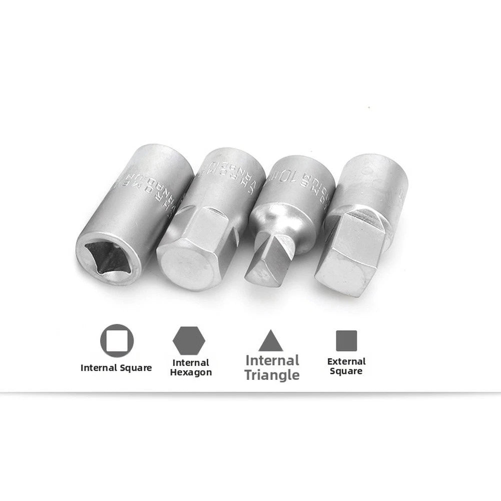 18 Pc Oil Drain Connector Wrench Kit for Cars