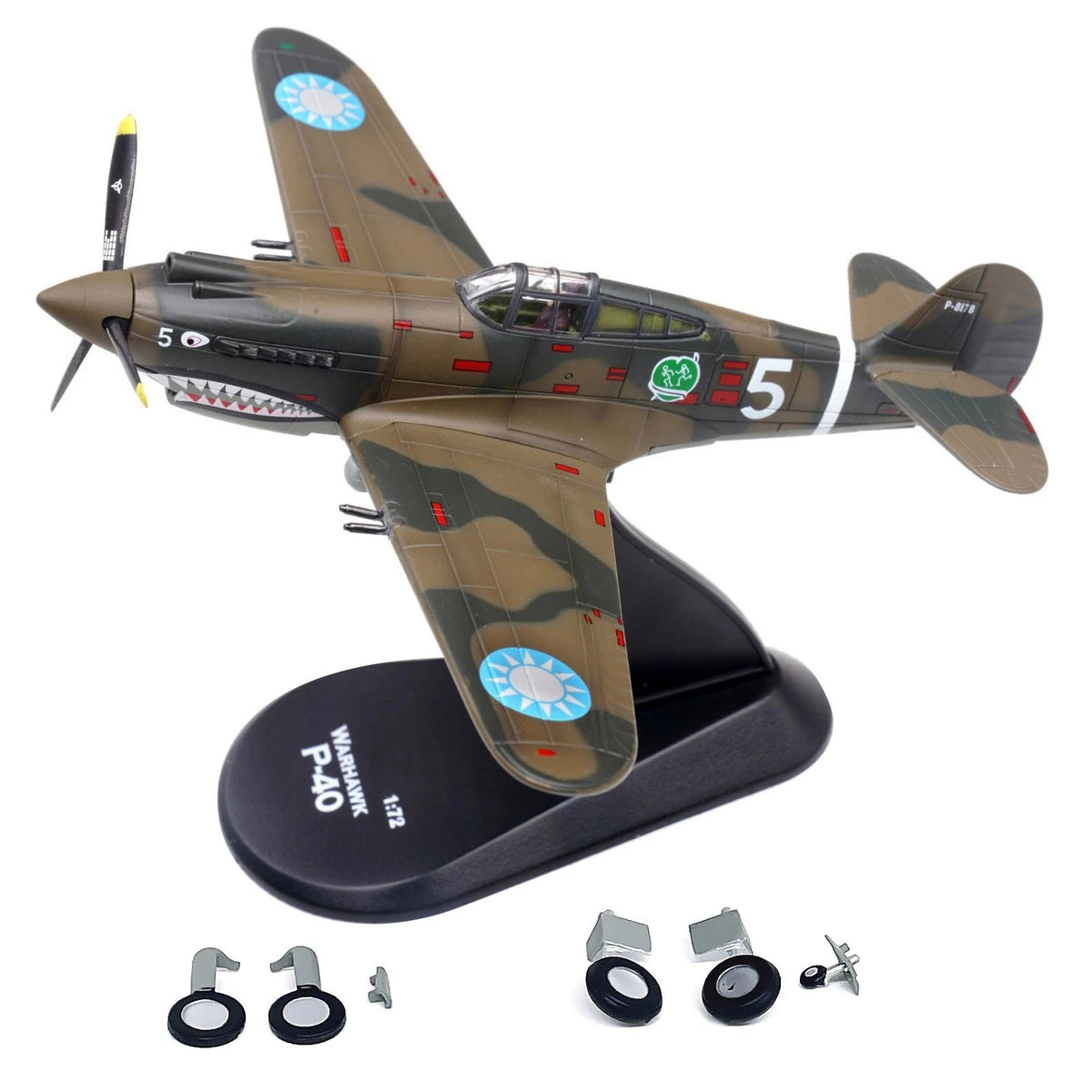 1/72 WWII Diecast Alloy Model for Curtiss P-40C Warhawk (1940–1945)