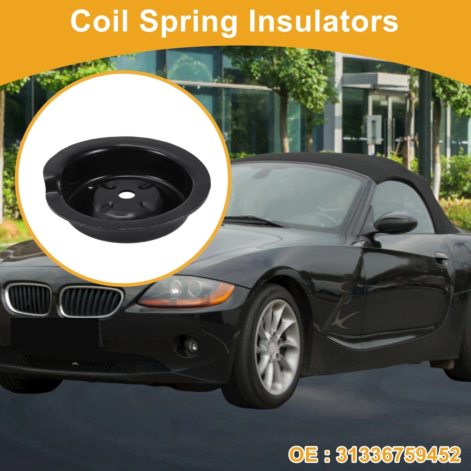 Upper Coil Spring Insulator Metal 1 Piece for BMW Z4 (2009–2016)