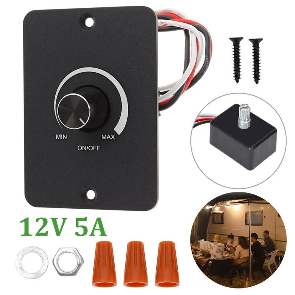 DC12V Dimmer Switch 5A for Caravans and Vehicles