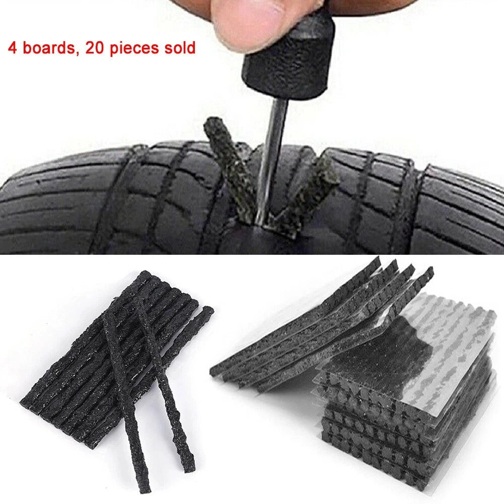20 Rubber Strips for Tubeless Tires Puncture Fixes