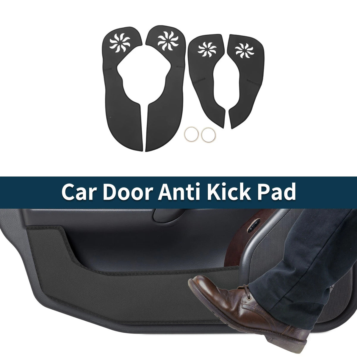 Car Door Anti Kick Pad Sticker Protector for Chevrolet Malibu 2012–2014 1 Set