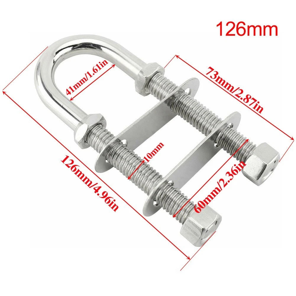 Heavy Duty U-Bolt Tie Point for Marine Applications (Includes Nuts & Washers)