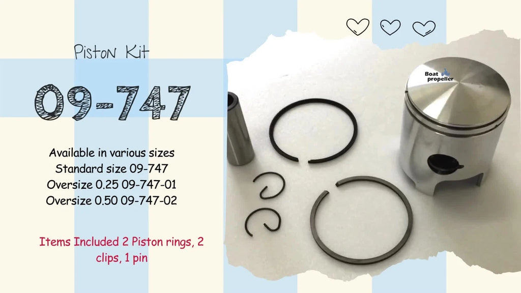 Piston Kit 0.50+Ring for Ski Doo Everest 340 Nuvik 340