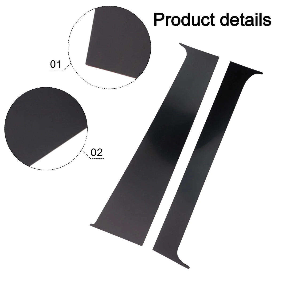 Window Cover for T5 T6 (2008–2021) Glossy Black Pillar Posts