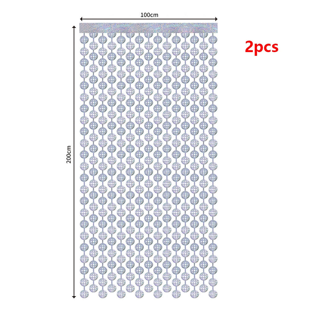 2 pcs Disco Ball Decorations for Photo Booth Props