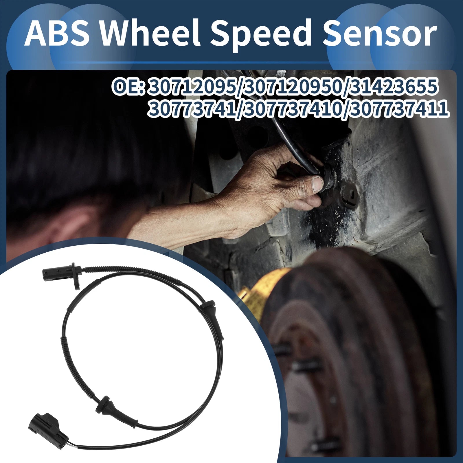 ABS Wheel Speed Sensor No. 30712095 for Volvo XC90 (2003–2014) Front Right