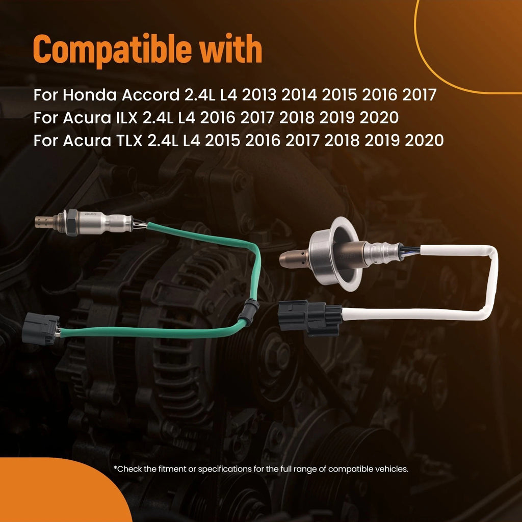 2X Upper Lower Oxygen Sensor for Honda Accord 2.4L L4 (2013–2017)