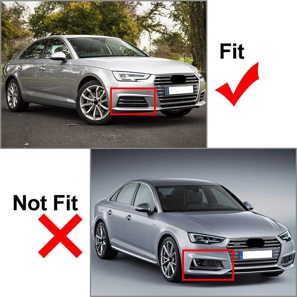 Fog Light Grille Cover Set for Audi A4 B9 (2016–2018) L + R Side