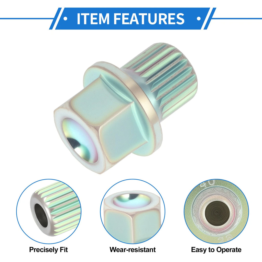 Wheel Lock Lug Nut 38 22 for BMW Anti Theft Removal Key Socket Adapter (—)