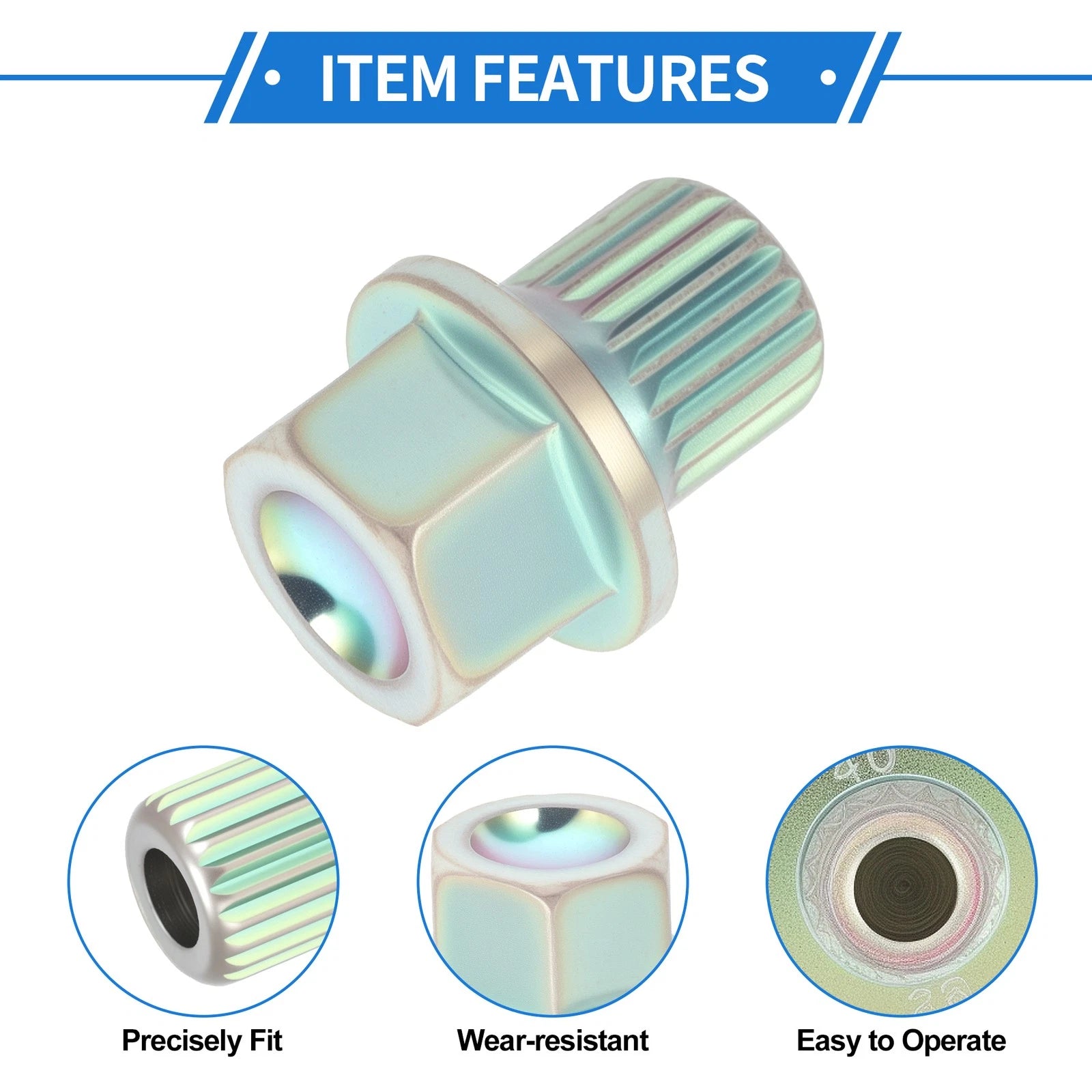 Wheel Lock Lug Nut 38 22 for BMW Anti Theft Removal Key Socket Adapter (—)