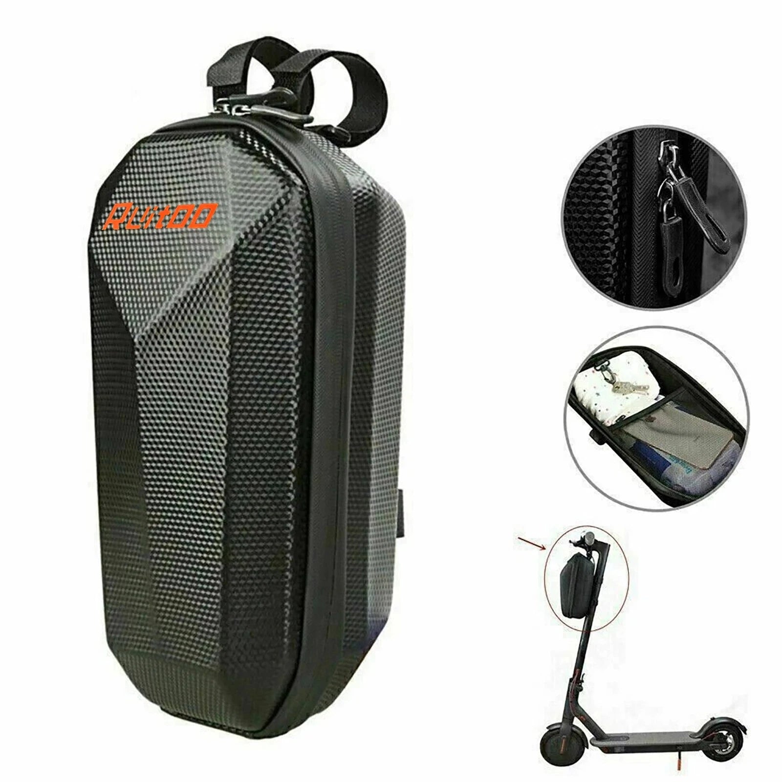 Waterproof Hard Case Storage Pouch for Kick Scooter (Universal Fit)