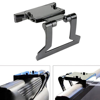 High quality Plastic Black TV Clip with Clip Mount Fit for Xbox 360 Kinect