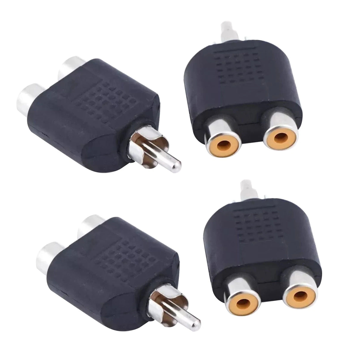Audio Connector Adapter Plug RCA Splitter for