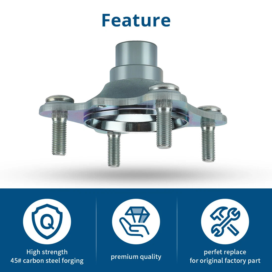 2X Front Wheel Hub Kit for Honda TRX350FE TRX350FM (2000–2006)