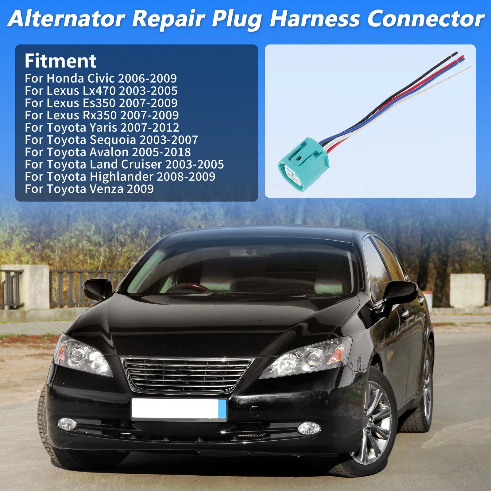 Alternator Repair Plug Harness Connector for Honda Civic (2006–2009)