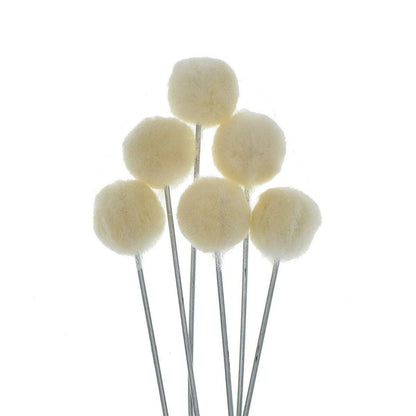 50Pack Wool Ball Brush Dauber for Leathercraft Tool DIY