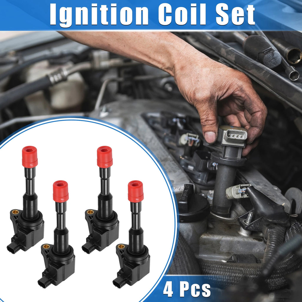 Ignition Coils 4 Pack Replacement for Honda Civic L4 1.3L (2003–2010)