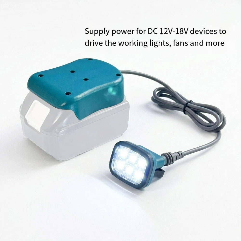18W 3-in-1 Adapter DC + USB-A + USB-C for 18V 20V Cordless Tools