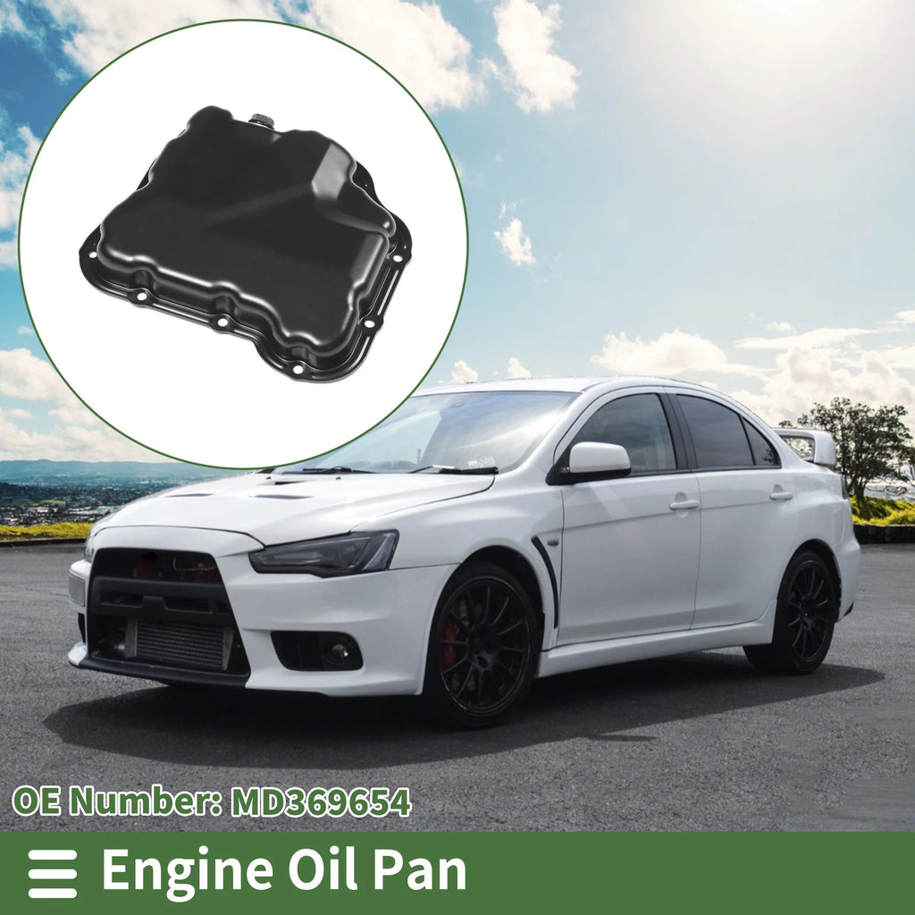 Engine Oil Pan Replacement for Mitsubishi Lancer (2002–2007) Iron Black