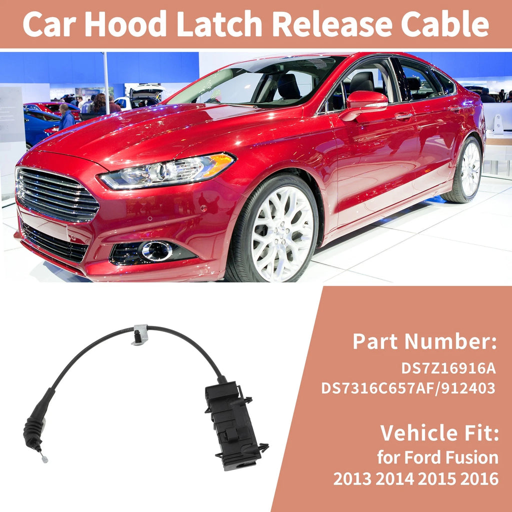 Front Hood Release Cable Replacement for Ford Fusion (2013–2016)