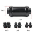 Inline Fuel Filter for - Billet Aluminum, 100% Stainless Mesh