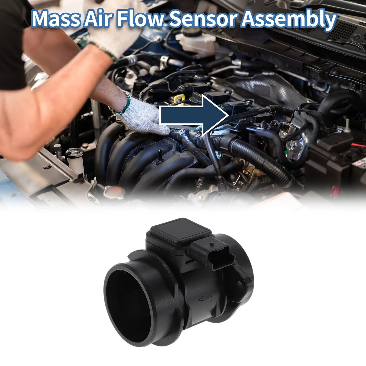 Mass Air Flow Sensor Assembly No. 2S6Q12B579B for Ford Fiesta (2001–2008)