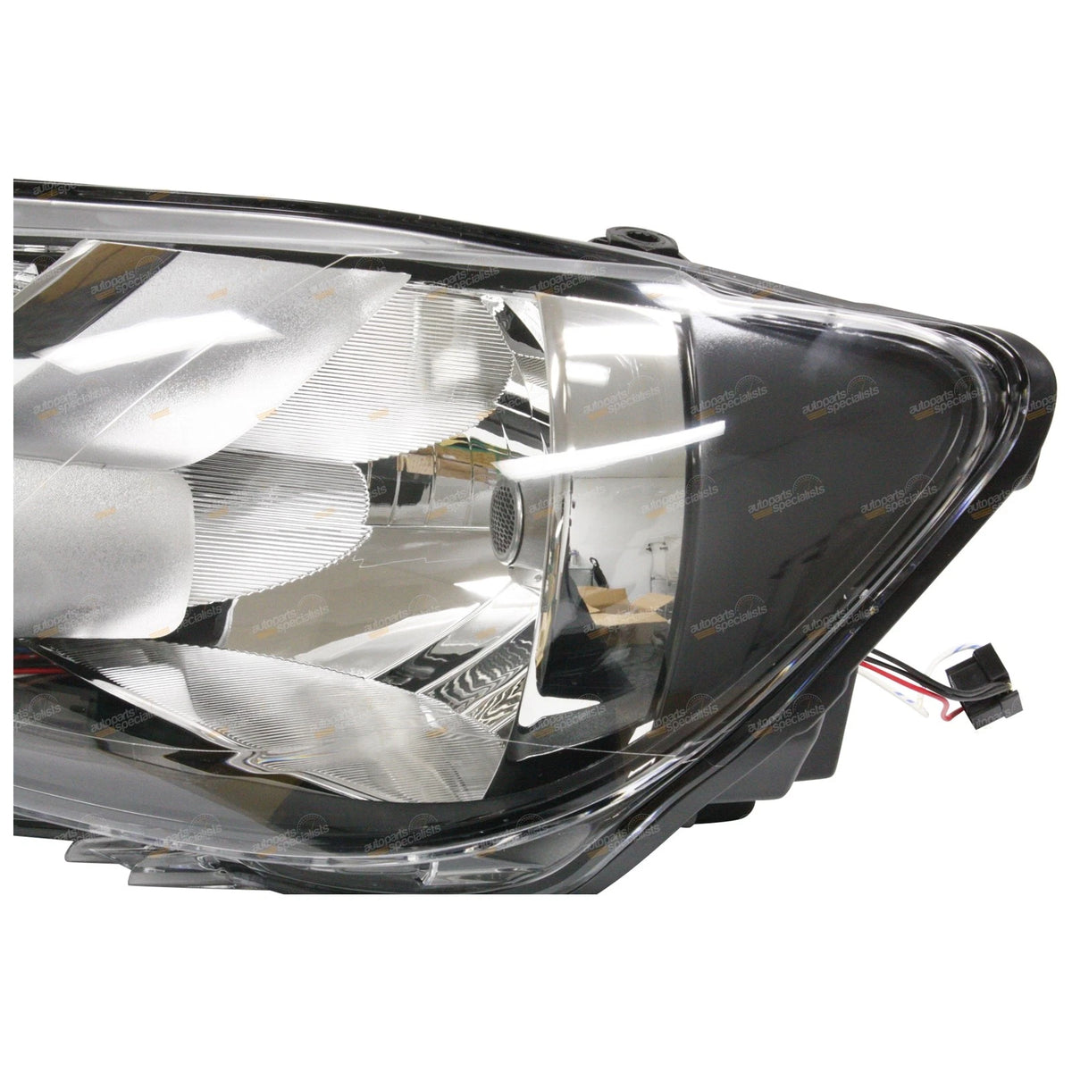 LH Clear/Black Headlight for VW Caddy 2K (2010–Present)