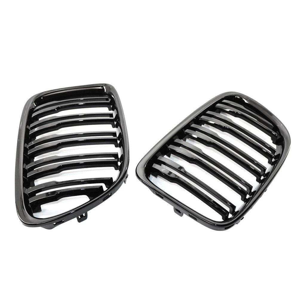 Glossy Black Front Bumper Kidney Grille for BMW X1 E84 (2009–2015)