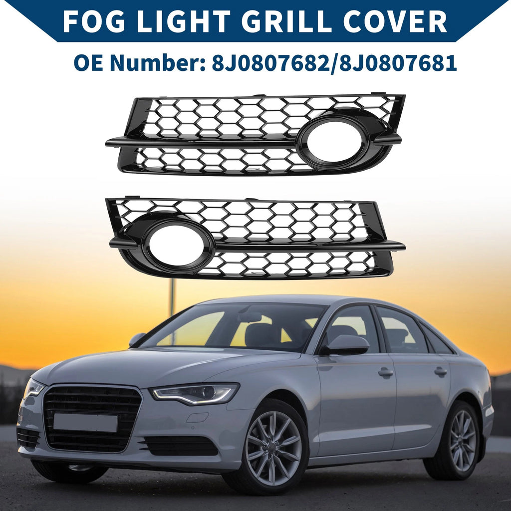 Front Fog Light Grill Pair for Audi TT 8J (2008–2014)