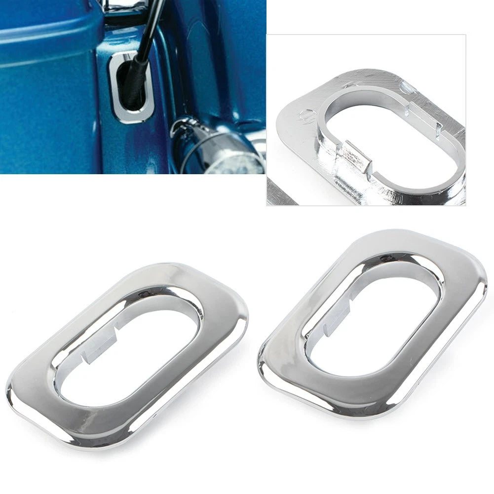 Chrome Antenna Hole Accent Cover for Harley Road Glide (2015–2023)