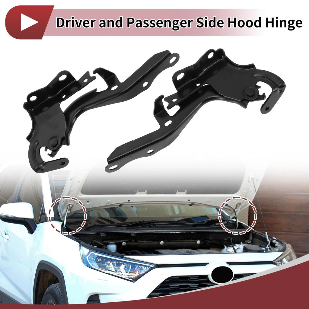 Hood Hinge Bracket Replacement for Lexus RX350 2016–2022 Front 1 Pair
