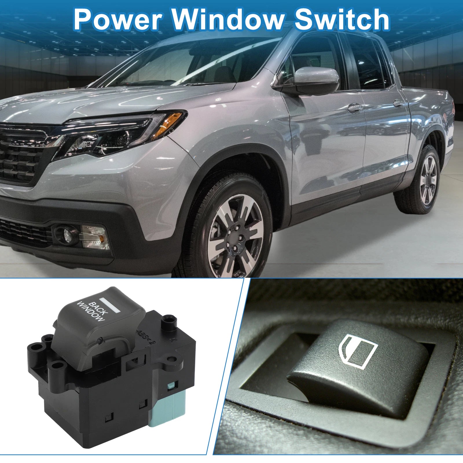 Rear Passenger Side Power Window Switch for Honda Ridgeline (2006–2014)